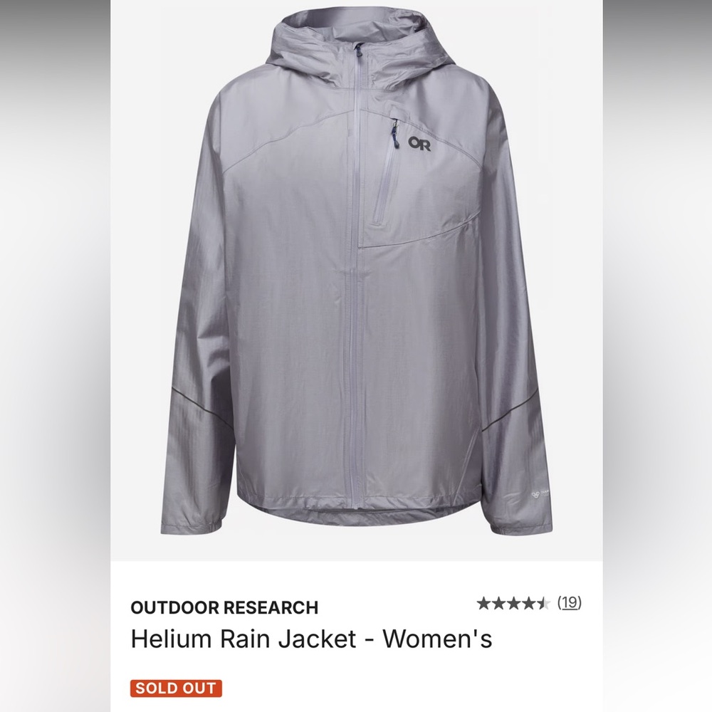 Outdoor Research Ultralight Helium Rain Jacket